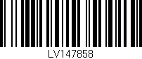 Código de barras (EAN, GTIN, SKU, ISBN): 'LV147858'