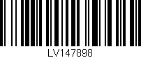 Código de barras (EAN, GTIN, SKU, ISBN): 'LV147898'