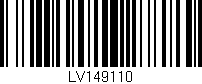 Código de barras (EAN, GTIN, SKU, ISBN): 'LV149110'
