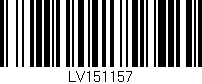 Código de barras (EAN, GTIN, SKU, ISBN): 'LV151157'