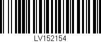 Código de barras (EAN, GTIN, SKU, ISBN): 'LV152154'