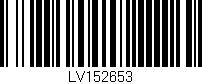 Código de barras (EAN, GTIN, SKU, ISBN): 'LV152653'