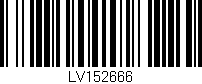Código de barras (EAN, GTIN, SKU, ISBN): 'LV152666'