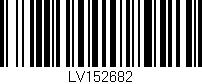 Código de barras (EAN, GTIN, SKU, ISBN): 'LV152682'