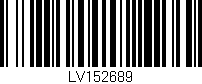 Código de barras (EAN, GTIN, SKU, ISBN): 'LV152689'
