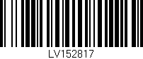 Código de barras (EAN, GTIN, SKU, ISBN): 'LV152817'