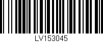 Código de barras (EAN, GTIN, SKU, ISBN): 'LV153045'