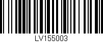 Código de barras (EAN, GTIN, SKU, ISBN): 'LV155003'