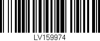 Código de barras (EAN, GTIN, SKU, ISBN): 'LV159974'