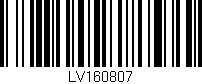 Código de barras (EAN, GTIN, SKU, ISBN): 'LV160807'