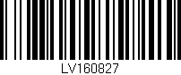 Código de barras (EAN, GTIN, SKU, ISBN): 'LV160827'