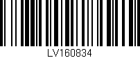 Código de barras (EAN, GTIN, SKU, ISBN): 'LV160834'