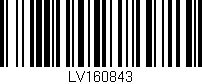 Código de barras (EAN, GTIN, SKU, ISBN): 'LV160843'