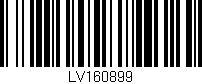 Código de barras (EAN, GTIN, SKU, ISBN): 'LV160899'