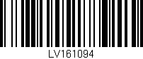 Código de barras (EAN, GTIN, SKU, ISBN): 'LV161094'