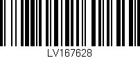 Código de barras (EAN, GTIN, SKU, ISBN): 'LV167628'