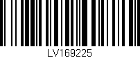 Código de barras (EAN, GTIN, SKU, ISBN): 'LV169225'