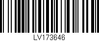 Código de barras (EAN, GTIN, SKU, ISBN): 'LV173646'