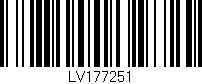 Código de barras (EAN, GTIN, SKU, ISBN): 'LV177251'