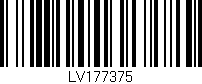Código de barras (EAN, GTIN, SKU, ISBN): 'LV177375'