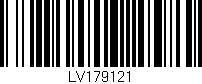 Código de barras (EAN, GTIN, SKU, ISBN): 'LV179121'