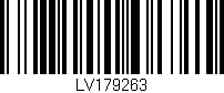 Código de barras (EAN, GTIN, SKU, ISBN): 'LV179263'