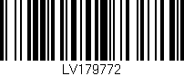 Código de barras (EAN, GTIN, SKU, ISBN): 'LV179772'