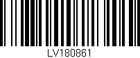 Código de barras (EAN, GTIN, SKU, ISBN): 'LV180861'
