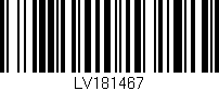 Código de barras (EAN, GTIN, SKU, ISBN): 'LV181467'