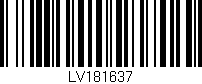 Código de barras (EAN, GTIN, SKU, ISBN): 'LV181637'