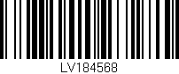 Código de barras (EAN, GTIN, SKU, ISBN): 'LV184568'