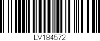 Código de barras (EAN, GTIN, SKU, ISBN): 'LV184572'