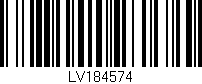 Código de barras (EAN, GTIN, SKU, ISBN): 'LV184574'