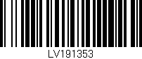 Código de barras (EAN, GTIN, SKU, ISBN): 'LV191353'