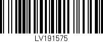 Código de barras (EAN, GTIN, SKU, ISBN): 'LV191575'