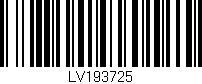 Código de barras (EAN, GTIN, SKU, ISBN): 'LV193725'