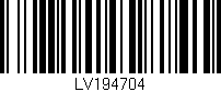 Código de barras (EAN, GTIN, SKU, ISBN): 'LV194704'
