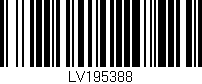 Código de barras (EAN, GTIN, SKU, ISBN): 'LV195388'