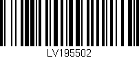 Código de barras (EAN, GTIN, SKU, ISBN): 'LV195502'