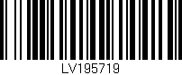Código de barras (EAN, GTIN, SKU, ISBN): 'LV195719'