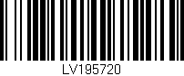 Código de barras (EAN, GTIN, SKU, ISBN): 'LV195720'