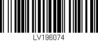 Código de barras (EAN, GTIN, SKU, ISBN): 'LV196074'