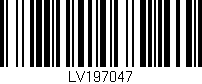 Código de barras (EAN, GTIN, SKU, ISBN): 'LV197047'