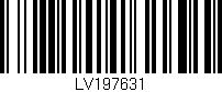 Código de barras (EAN, GTIN, SKU, ISBN): 'LV197631'