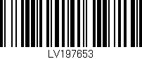Código de barras (EAN, GTIN, SKU, ISBN): 'LV197653'