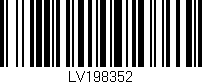 Código de barras (EAN, GTIN, SKU, ISBN): 'LV198352'