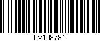 Código de barras (EAN, GTIN, SKU, ISBN): 'LV198781'
