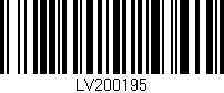 Código de barras (EAN, GTIN, SKU, ISBN): 'LV200195'
