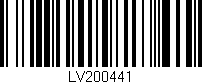Código de barras (EAN, GTIN, SKU, ISBN): 'LV200441'