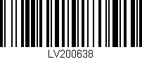 Código de barras (EAN, GTIN, SKU, ISBN): 'LV200638'